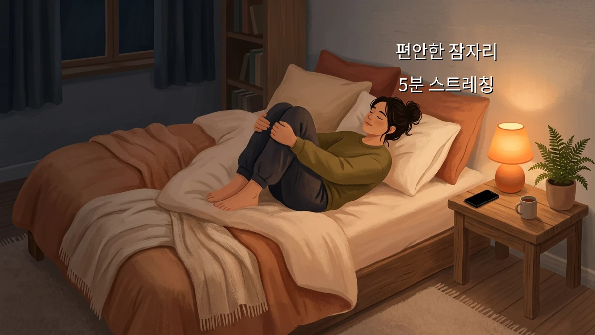 바쁜 직장인이 밤마다 스마트폰 대신 실천하는 5분 스트레칭 수면 루틴