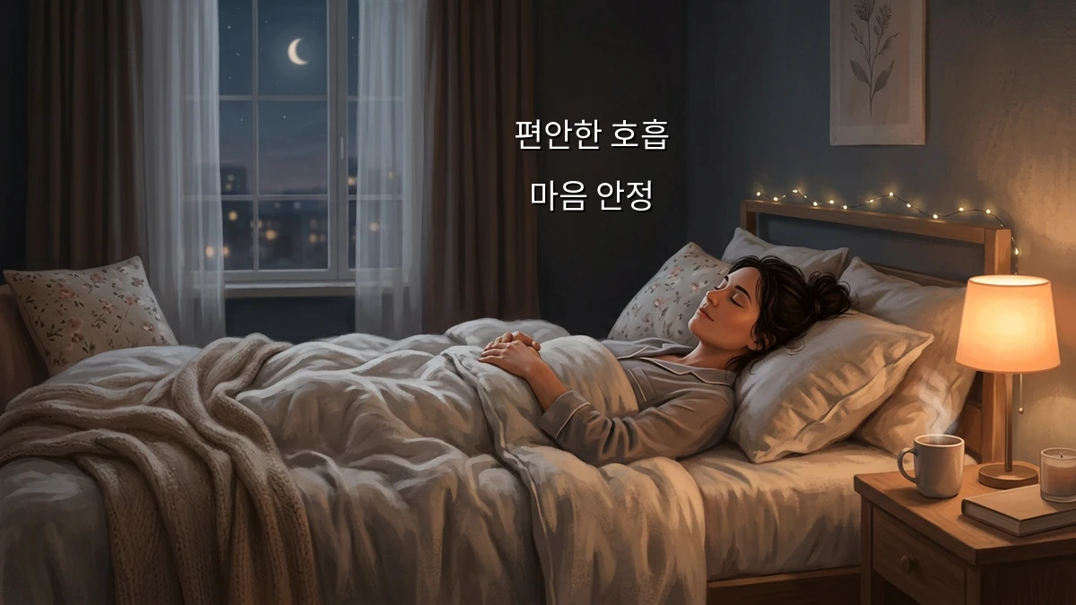 잠자리에 누워도 생각이 많은 날 마음을 차분하게 만드는 호흡법
